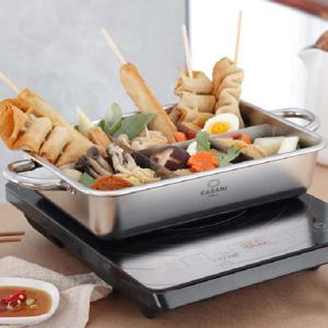 사각냄비 캠핑 칸칸이 오뎅 어묵탕 사각전골냄비 인덕션전골냄비 스텐전골냄비 사각냄비