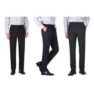 남자 겨울 원턱 기모 사방스판 정장바지 LV-SPK-5401