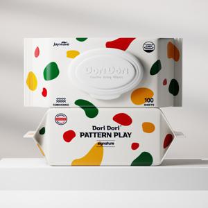 아기물티슈 패턴플레이 시그니처 50g 100매 10팩 두꺼운 저자극 캡형 대용량