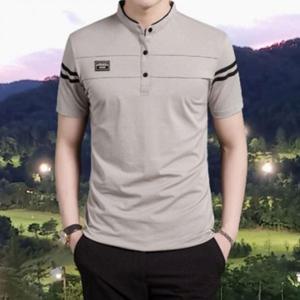여름 남자 데일리 골프 남성 클래식 2줄 티셔츠 반팔 헨리넥반팔티셔츠 반팔난방 헨리넥반팔티