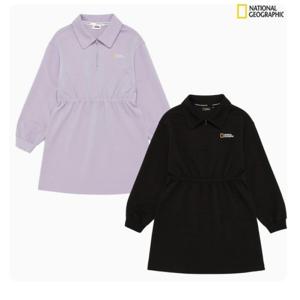 [롯데백화점][내셔널지오그래픽키즈(이월)]여아 반집업 카라 원피스K233GOP010-GR