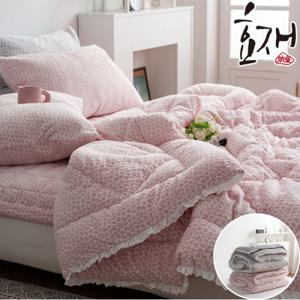 볼로스 롱파일 극세사 옥수수솜 차렵이불 베개세트(Q) by효재