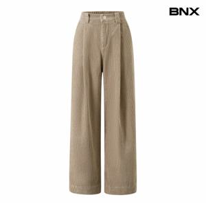 정상가 99,000원 코듀로이 뒷 밴딩 핀턱 롱 팬츠 (BX4PT004L0)