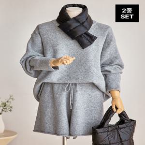 루즈핏 니트 반바지 2종세트_T2511SE045D