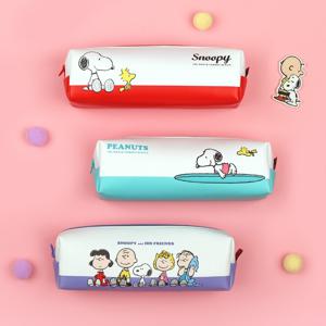 피너츠 항균 스누피 사각 PU필통 (3 option)