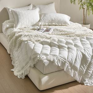 25년 SK_마카롱 프릴 침구 풀세트(이불+패드+베개커버)