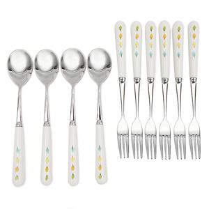 [행남자기] 해피트리 티스푼티포크세트 10pcs