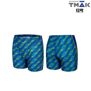 티막 피트니스 3부 남자 실내수영복 UKF0403-BL