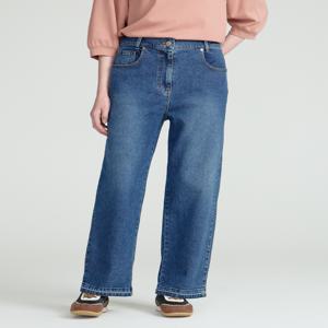 닥스 여성 [[25FW]] DLPA5C707B2 블루 워싱 세미와이드핏 뒷밴딩 데님팬츠