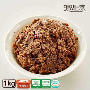순창문옥례식품 우리콩 재래식 된장 1kg 밀폐용기