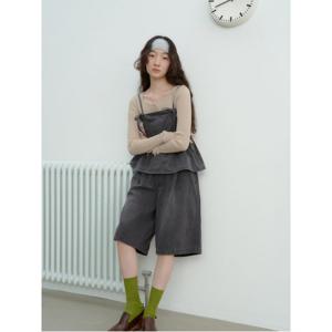 밴딩 버뮤다 데님  애쉬 (355825LP84)