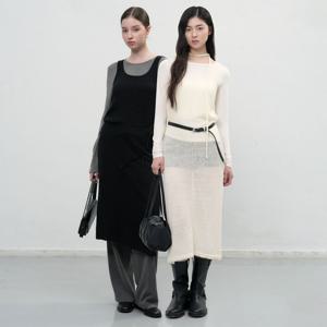 울 시스루 레이어드 원피스 [3COL]/WBE3L15501