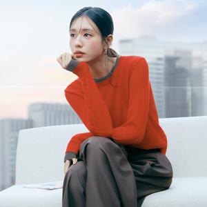 [미리주문10%]26SS 알파카혼방 레이어드 풀오버