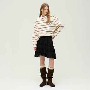 E.B.M[정가219000원]소프트 티어드 쉬폰 스커트EMQ2WSK100