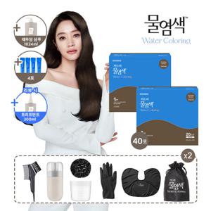 1등 패키지] 염색제 44회분/샴푸 특대용량/트리트먼트 찬스