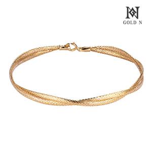 [당일출고] 18K 이태리 트윈 레이어드 팔찌