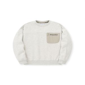 키즈 포켓 포인트 트레이닝 맨투맨 (M/IVORY)