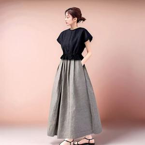 [하프클럽] (55~88)빅사이즈 여름 페미닌 투웨이 원피스 캐주얼원피스 니트원피스 엄마옷 임산부봄원피스 봄