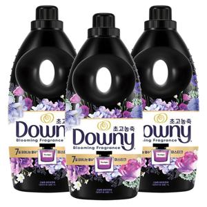 다우니 퍼퓸 블랙 미스티크 1L x 3개 초고농축 섬유유연제본품 다우니섬유유연제 초고농축섬유유