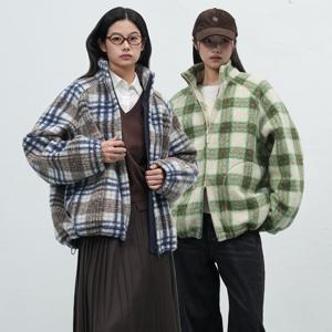 웜 체크 플리스 집업 점퍼 [2COL] / SBE3U07013_W