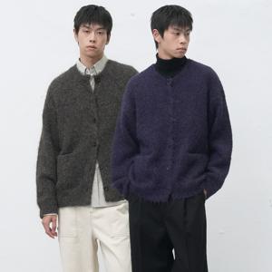 울 헤어리 루즈핏 가디건 [3COL] / SBE4M04012