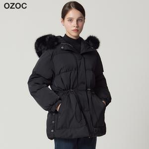 (OZOC)] 탈부착퍼 후드 스트링 패딩 점퍼 (택가격: 238000원)