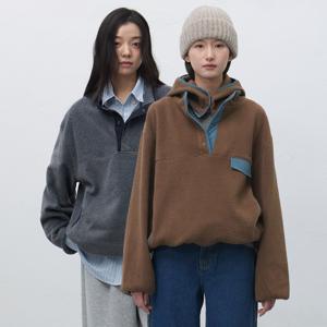 하이넥 플리스 아노락 세트 [3COL] / SBE4U02010_W