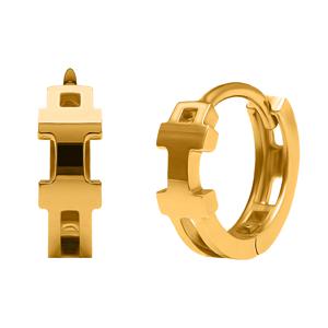 14K/18K 소프트 에이치 귀걸이