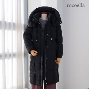 루이스 덕다운 여성 후드 롱패딩