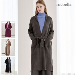 뮬리 울 블렌디드 숄카라 니트 코트