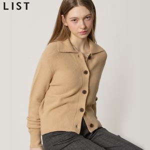 (LIST)] 포근한 와이드 칼라 니트 가디건 (택가격:158000원)