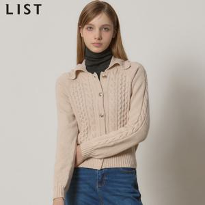(LIST)] 케이블 울 스캘럽 칼라 가디건 (택가격:178000원)