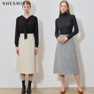 (SHESMISS)] 우아한 글리터 트위드스커트 (택가격: 248000원)