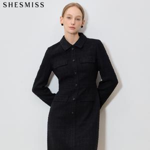 (SHESMISS)] 하이엔드 퀄리티 카라 트위드 원피스 (택가격: 498000원)