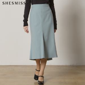 (SHESMISS)] 페미닌 울 블렌드 머메이드 스커트 (택가격:178000원)
