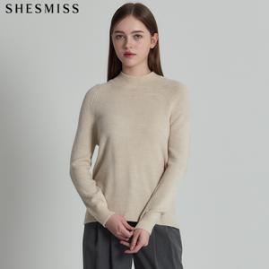 (SHESMISS)] 모크넥 소프트 니트 탑 (택가격:138000원)