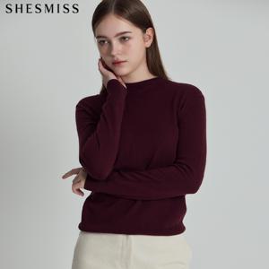 (SHESMISS)] 캐시미어 모크넥 니트 탑 (택가격:178000원)