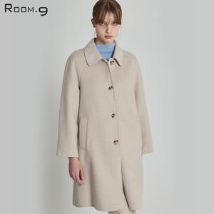 [룸나인(Room.9)] 시그니처 테일러드 캐시미어10 울70 롱 코트 (택가격: 298000원)