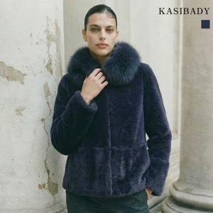 폭스 퍼 카라 울 무스탕 자켓