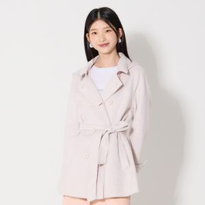 [최초가 128000원](LeOT)] 울블렌디드 후드 벨티드 하프 코트(후드탈부착)-사이즈 55~88다양