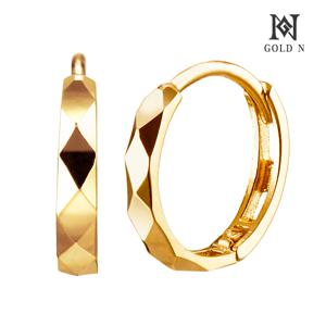 14K/18K 심플컷팅 小 링귀걸이 YG