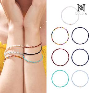 14K 천연석 비즈 팔찌 A타입 YG