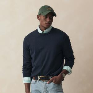 수피마코튼 크루넥 스웨터 (네이비) (BBWRMM7545QFS)