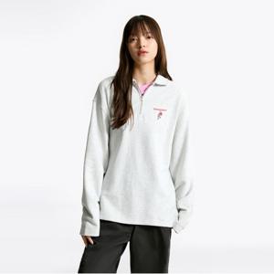 타미진스 로즈 하프 집업 럭비 스웨트 셔츠 (T32F7TTO20TWT1P09)