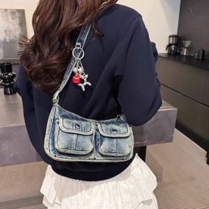 [브리치]  / 데님 입체포켓 미니 숄더백