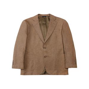 [정상가 490000원] 클래식핏 스트레치 코튼 헤링본 스트레치 재킷 (브라운) (BBJSMF10124DF)