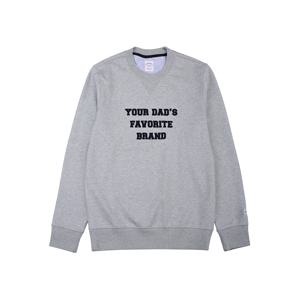 펠트 패치 아플리케 스웻셔츠 (그레이) (BBNPMM9197WES)