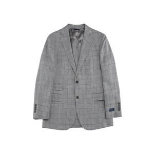 클래식핏 린넨 홉색 2버튼 재킷 (그레이) (BBJSMF8453WEM)