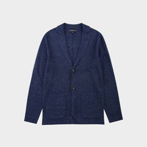 [정상가 499000원] 린넨 블레이저 스웨터 (네이비) (BBWCMM8266QFS)