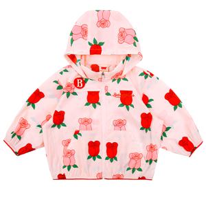 베이비 로즈 올 오버 패커블 후드 바람막이_BP61JF211